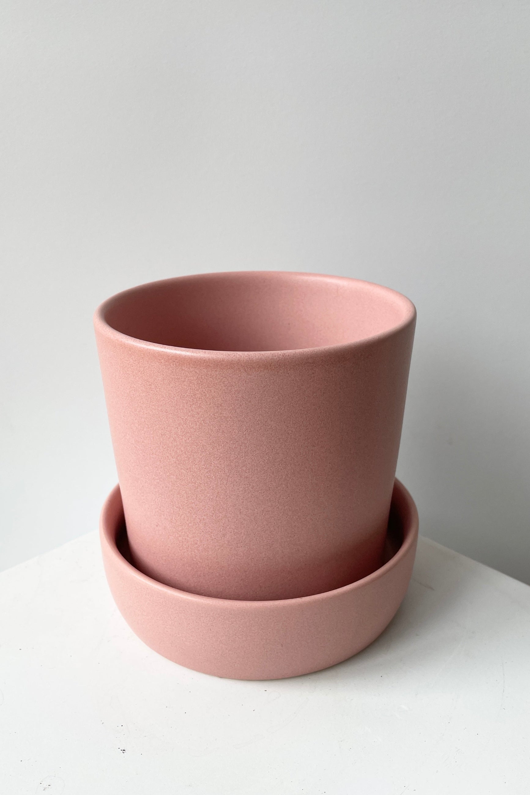 Pink Watson pot viewed from top side looking slightly in ©Sprout Home