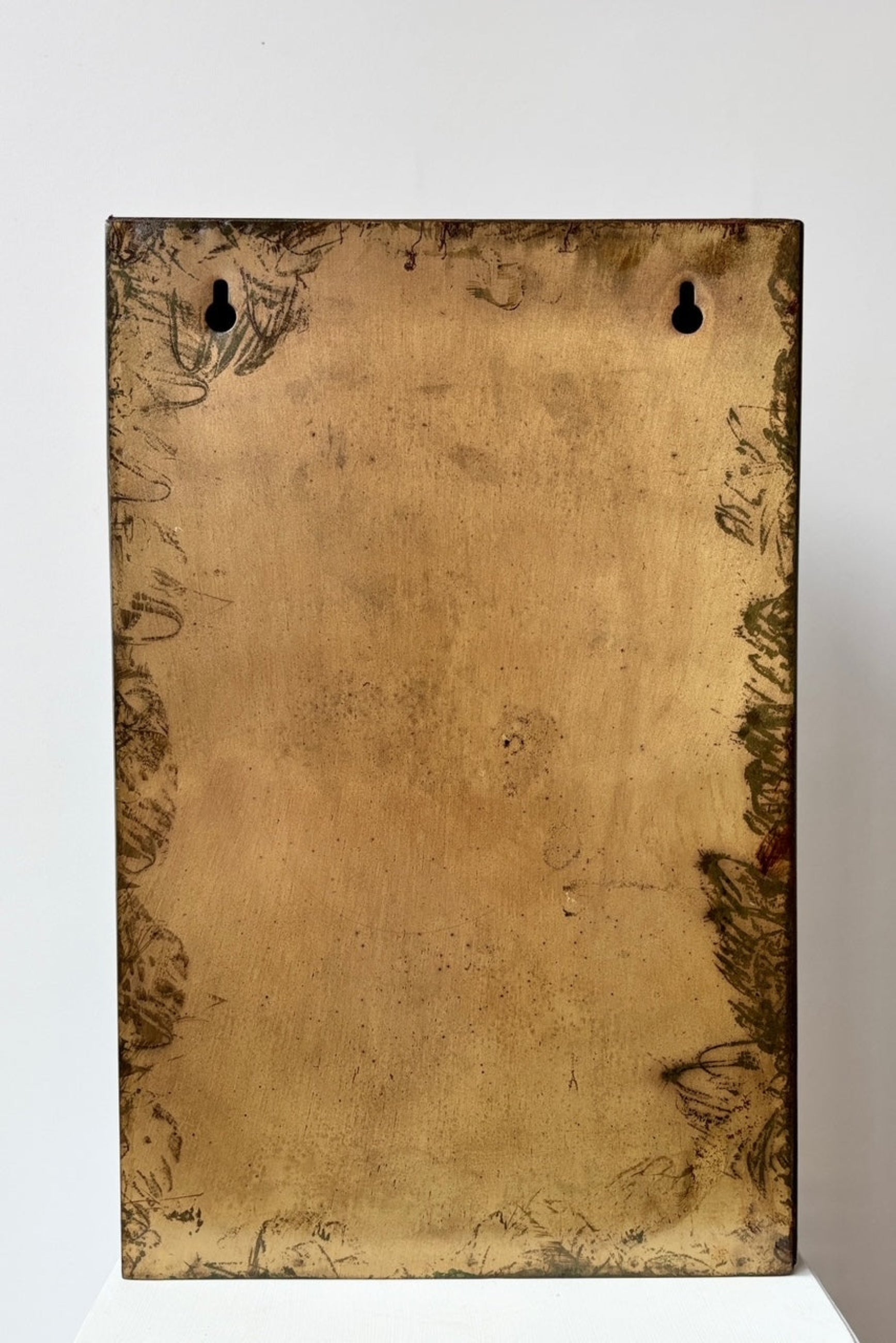 Sevilla Wall Niche metal by Homart shown from the back ©Sprout Home