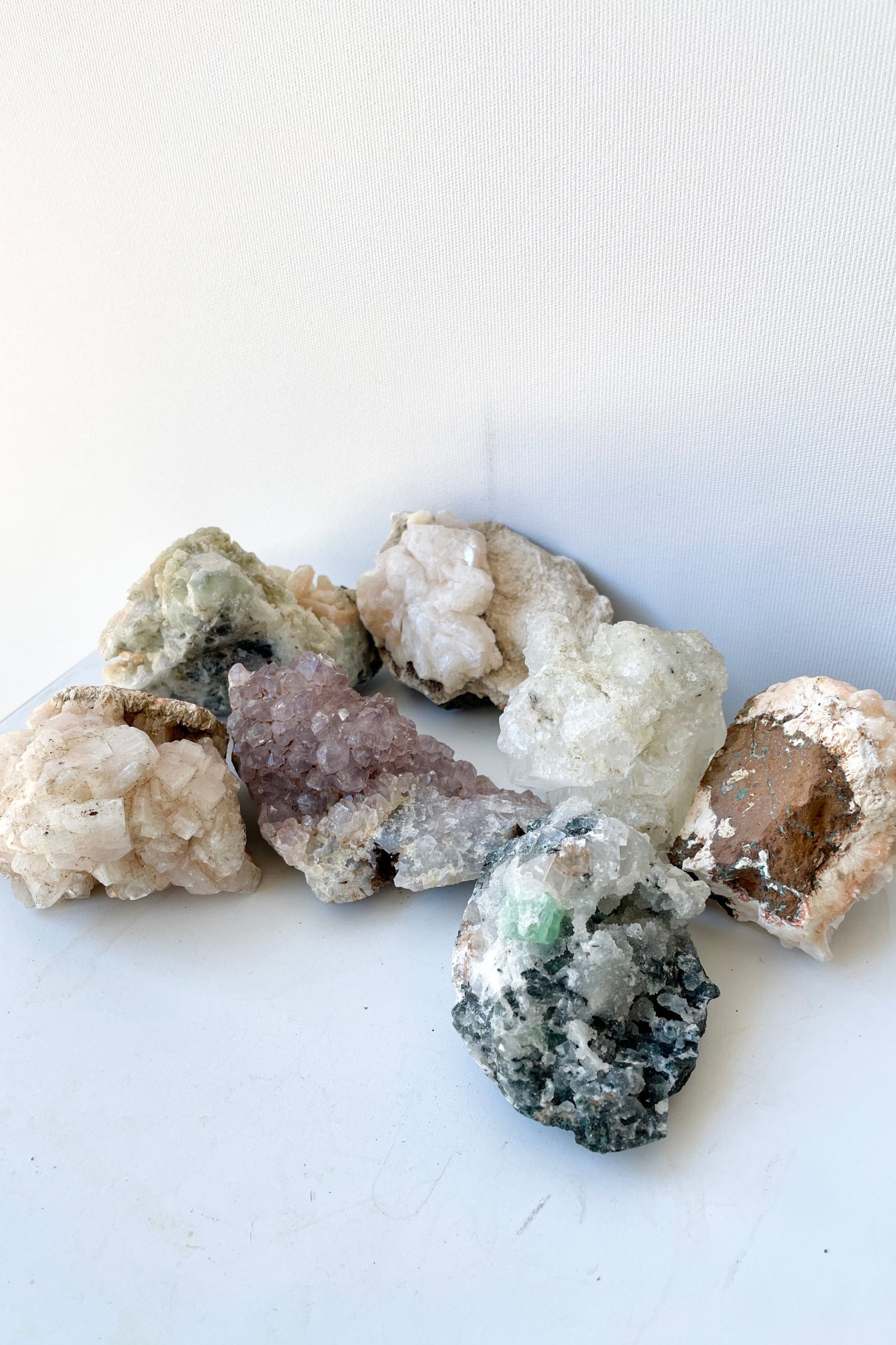 Various colors of Specimen Zeolite at Sprout-home