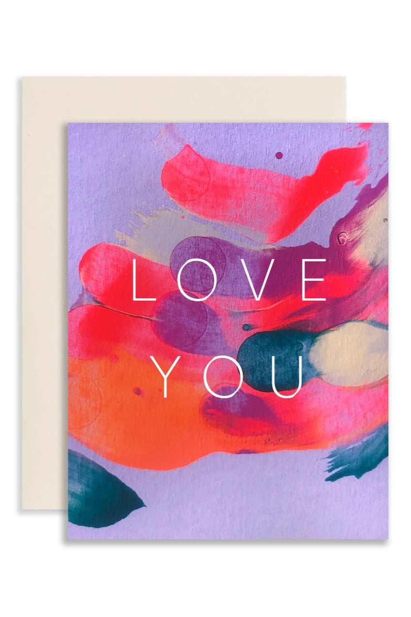 The Orchid Love Card by Moglea showing the front of the card. 