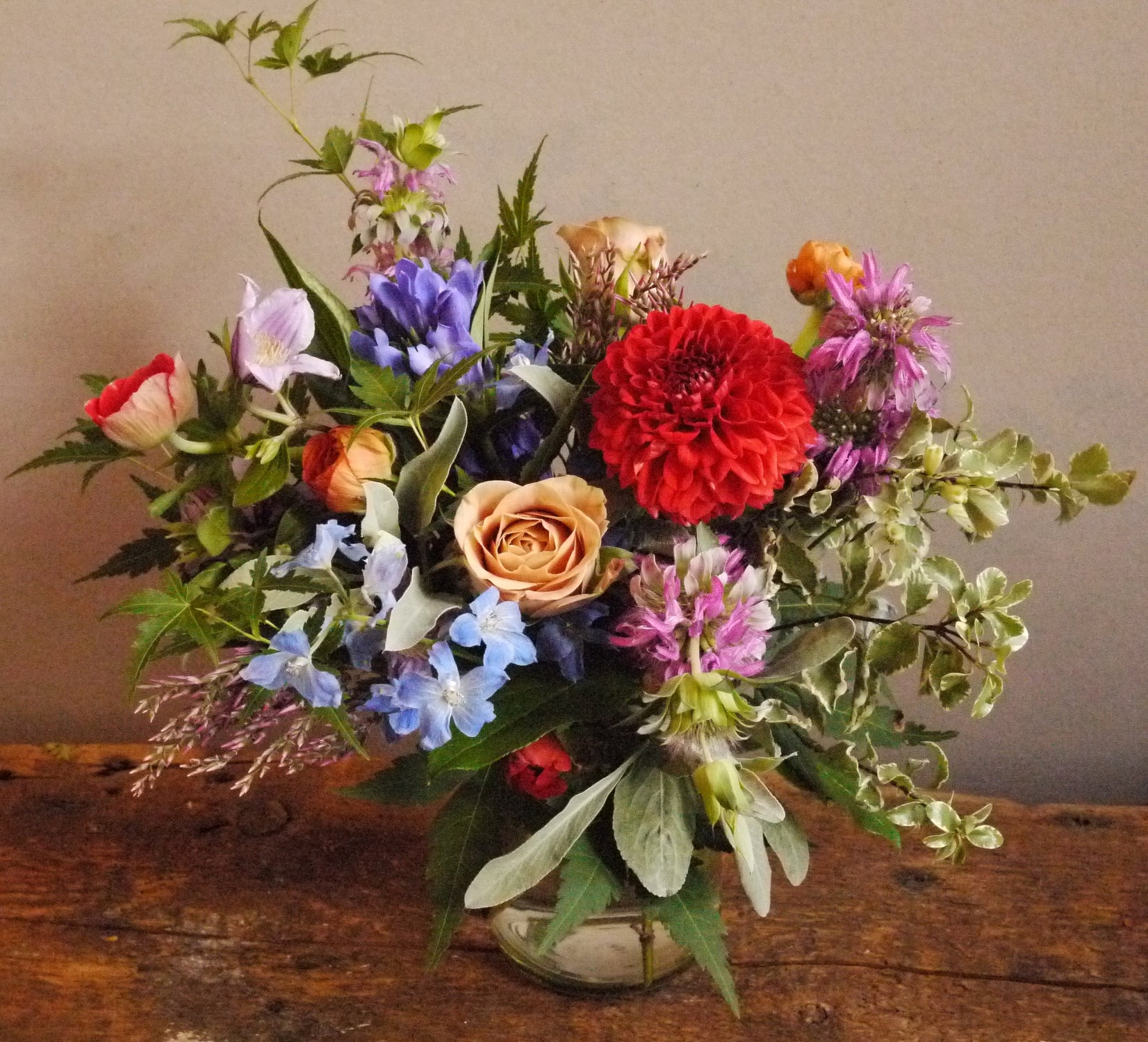 Bright floral arrangement by Sprout-home. photo by Sprout-home. 
