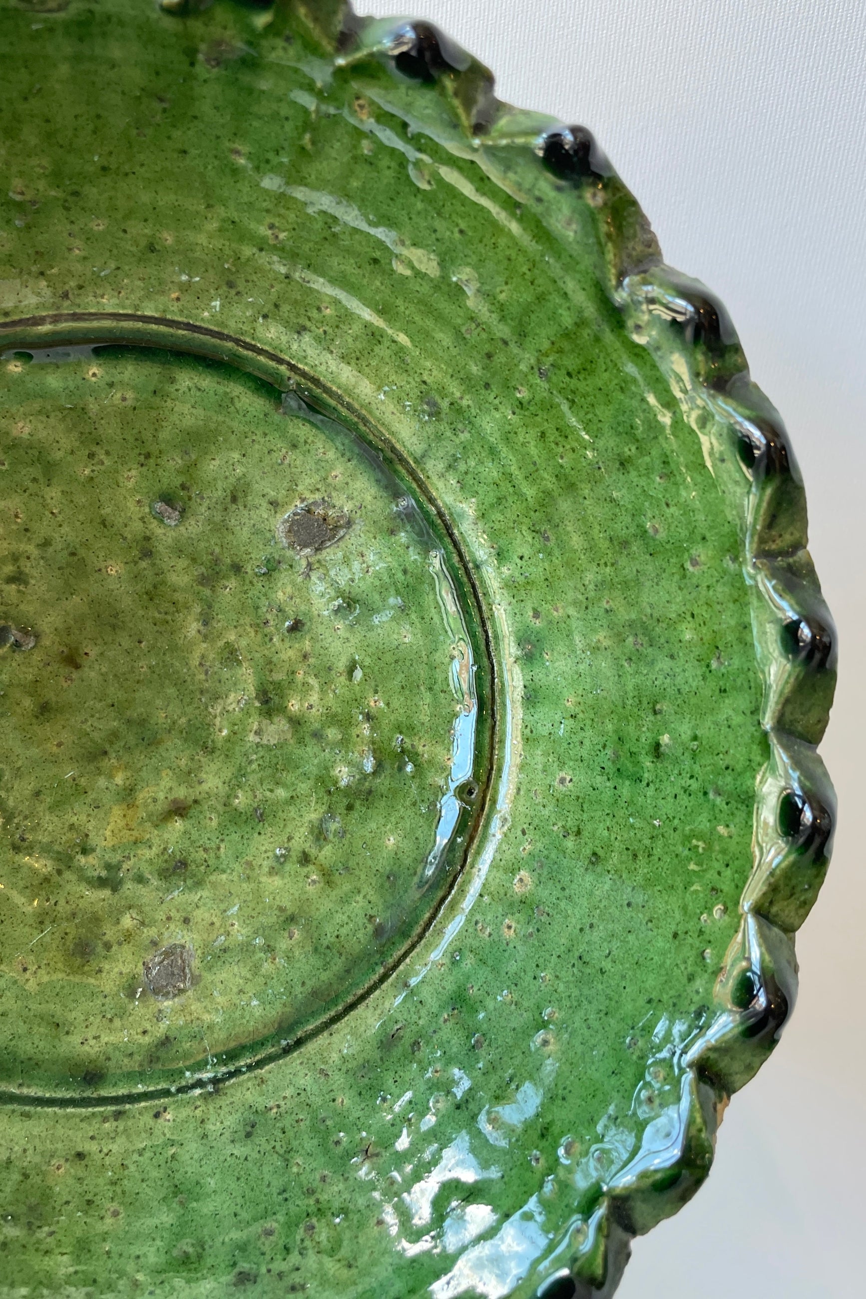 The Tamegroute Green finish on a Compote at Sprout-home. 
