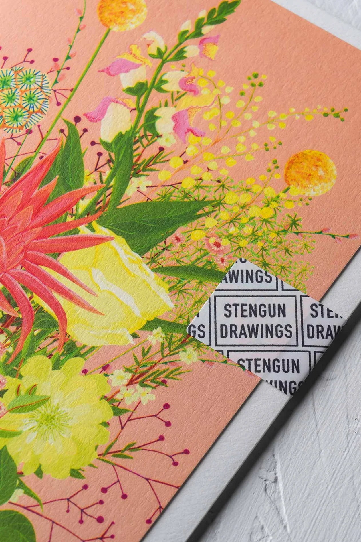 Edie Rose Greeting Card ©Stengun Drawings