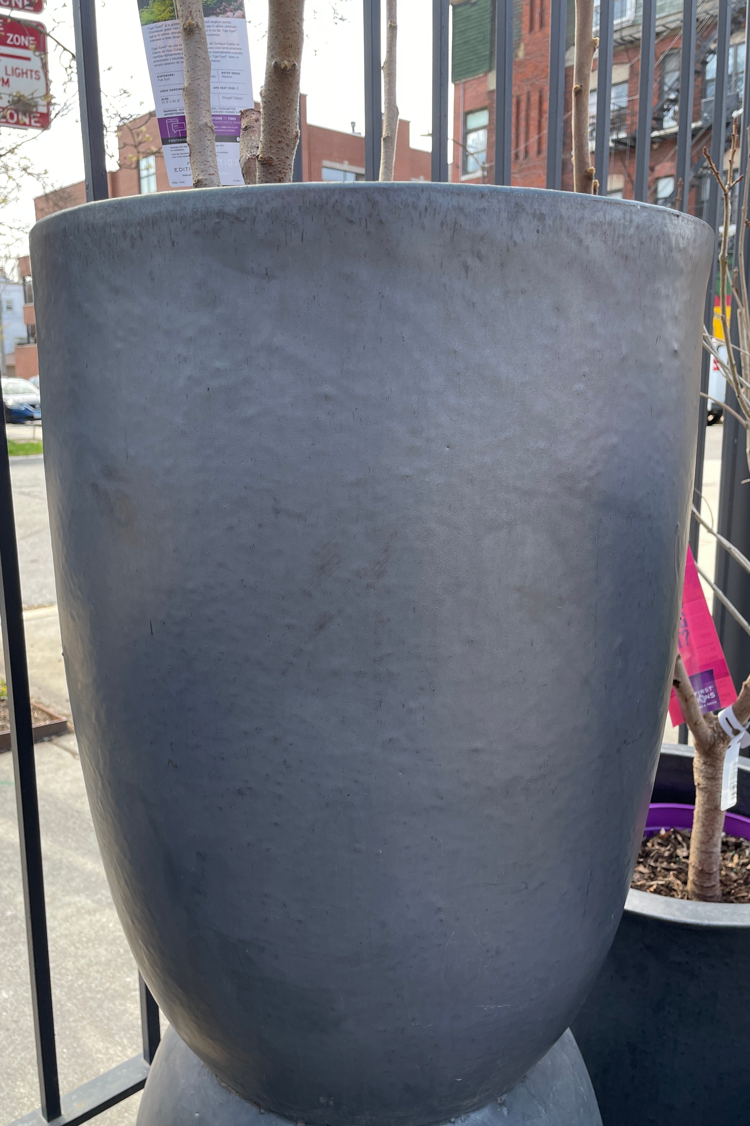Ceramic Crucible Large in a Graphite color in the Sprout-home yard. 